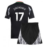 Maglia Calcio Arsenal Oleksandr Zinchenko #17 Seconda Divisa Bambino 2024-25 Manica Corta (+ pantaloncini)